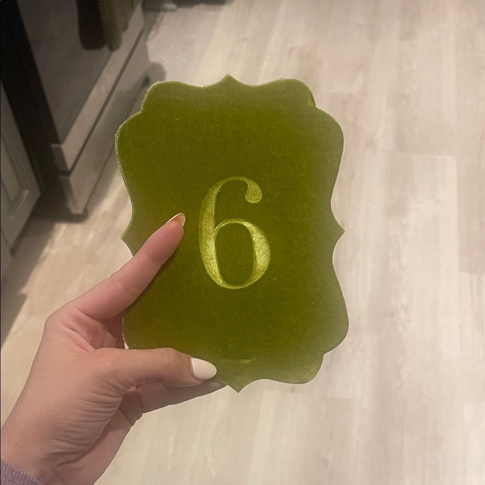 Velvet Rabbit Avocado Table Numbers - 1-16 - Picture 4 of 4